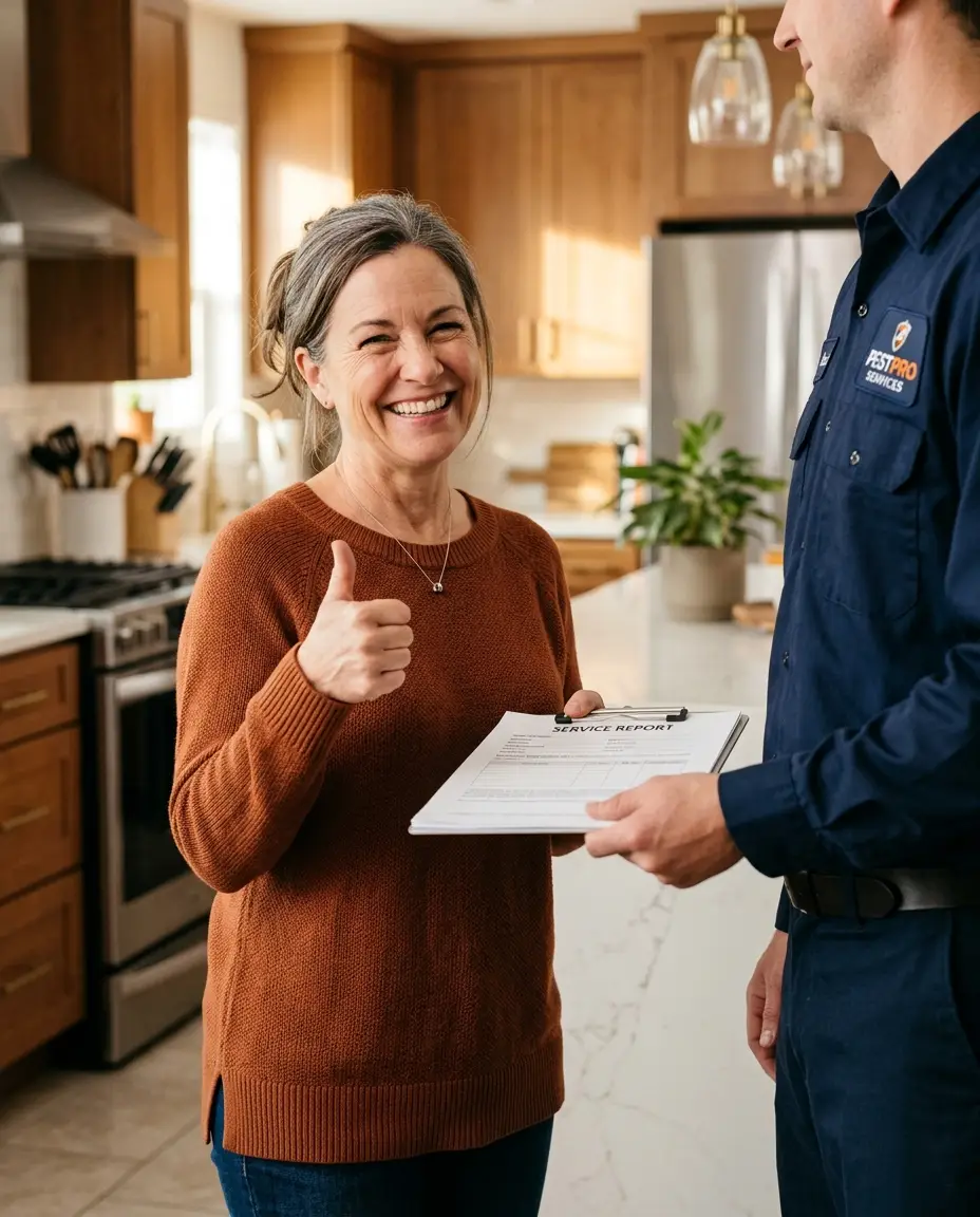 Happy Homeowner Trusting EcoShield